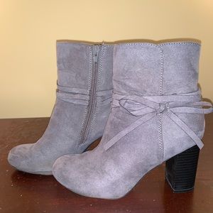 Grey Mid Height Booties